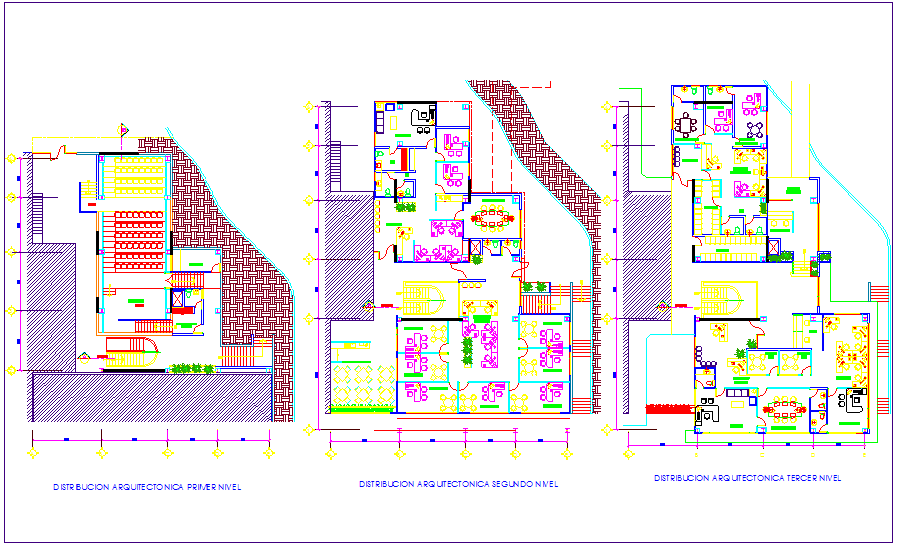 Dean office floor plan view dwg file - Cadbull