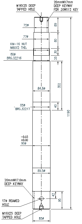 Deep tapped hole details dwg autocad drawing . - Cadbull