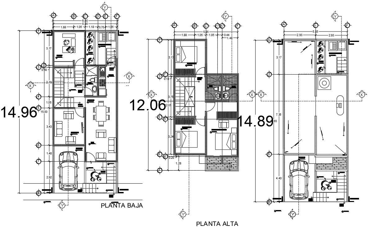 Design of house in autocad - Cadbull