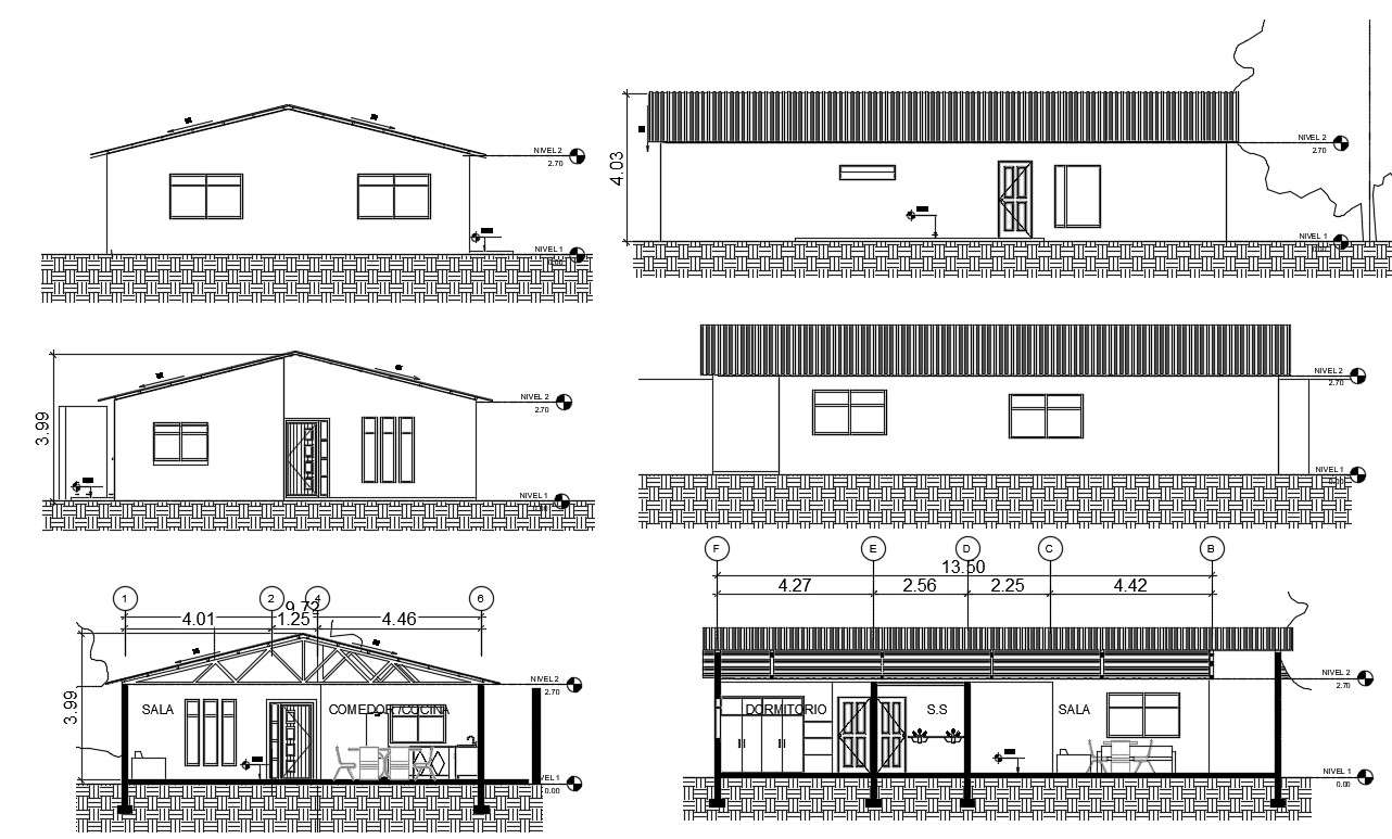 House design in AutoCAD file - Cadbull
