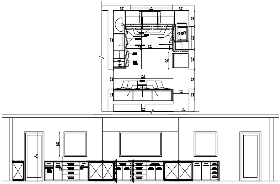Kitchen Design Drawing In AutoCAD File - Cadbull