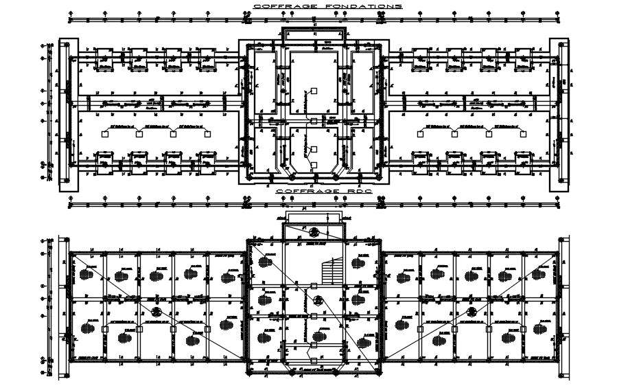 Design of Foundation and ground floor formwork details in AutoCAD 2D ...