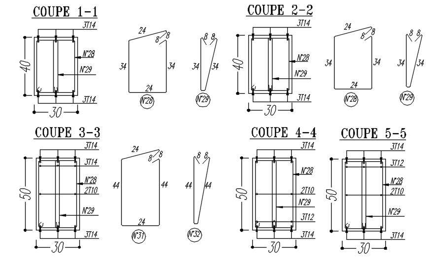 Design Of Different Cross Sections Of Beam Reinforcement Details In ...