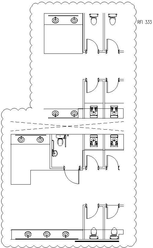 Design Of Public Toilet In Mall In Detail Autocad Drawing - Cadbull