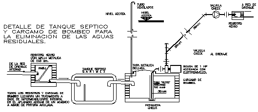 Detail drawing of septic tank design drawing - Cadbull