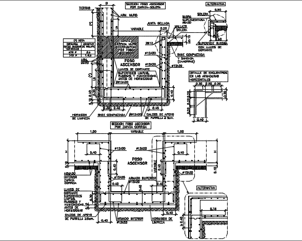 Detail Elevation Pit Dwg File - Cadbull