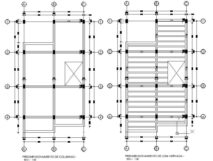 Detail of beam plan house dwg file - Cadbull