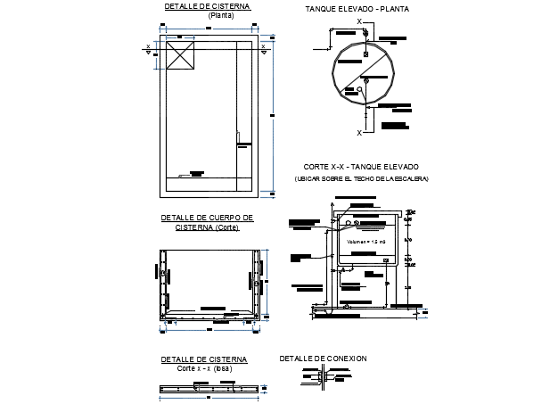 Detail of citerna dwg file - Cadbull