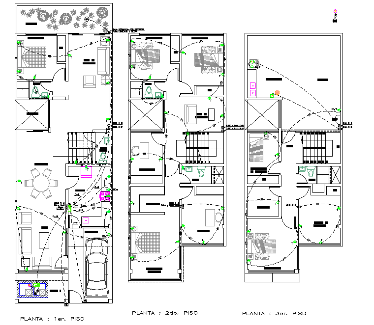 Detail of electrical home plan detail dwg file - Cadbull