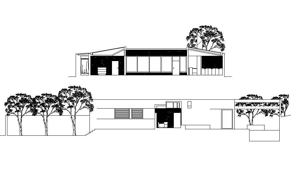 Detail of elevation house  plan  autocad  file  Cadbull