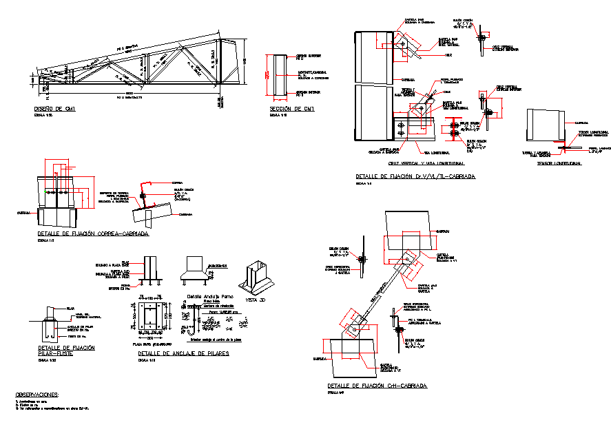 Detail of industrial sheep dwg file - Cadbull