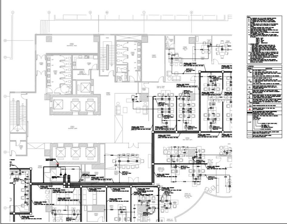 Detail plan of power layout. - Cadbull