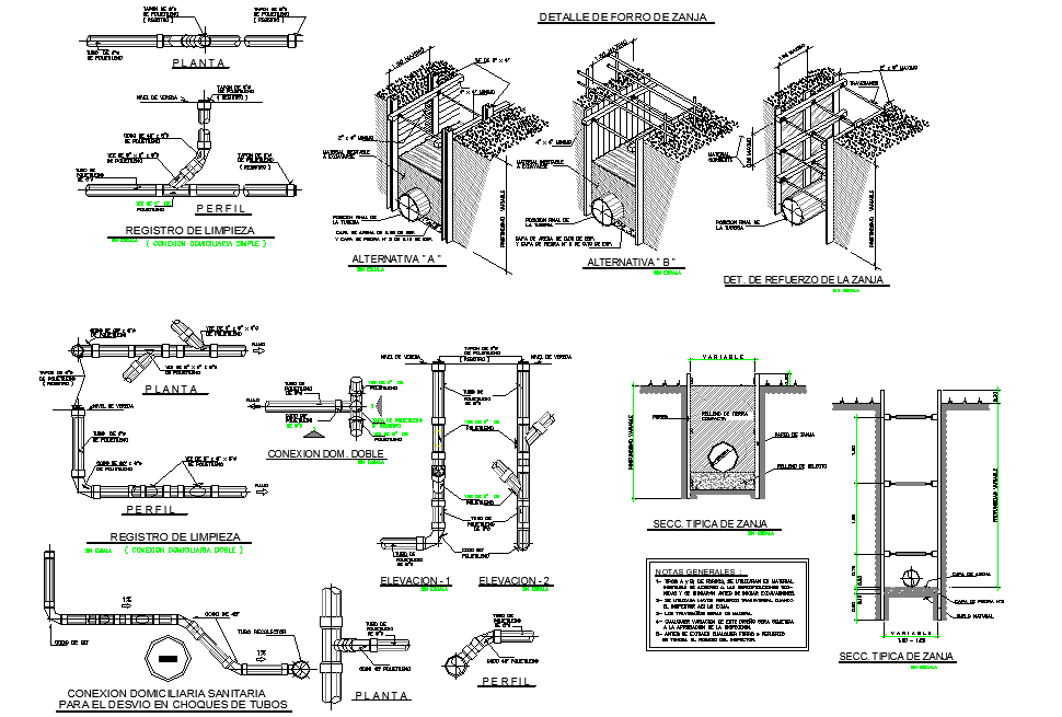 Sewer Line Layout Plan