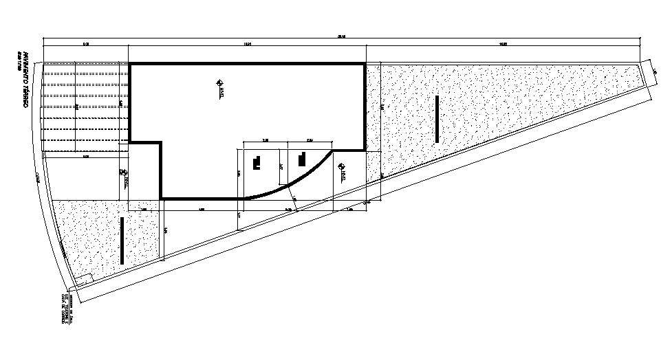 Detail drawing of ground floor plan - Cadbull