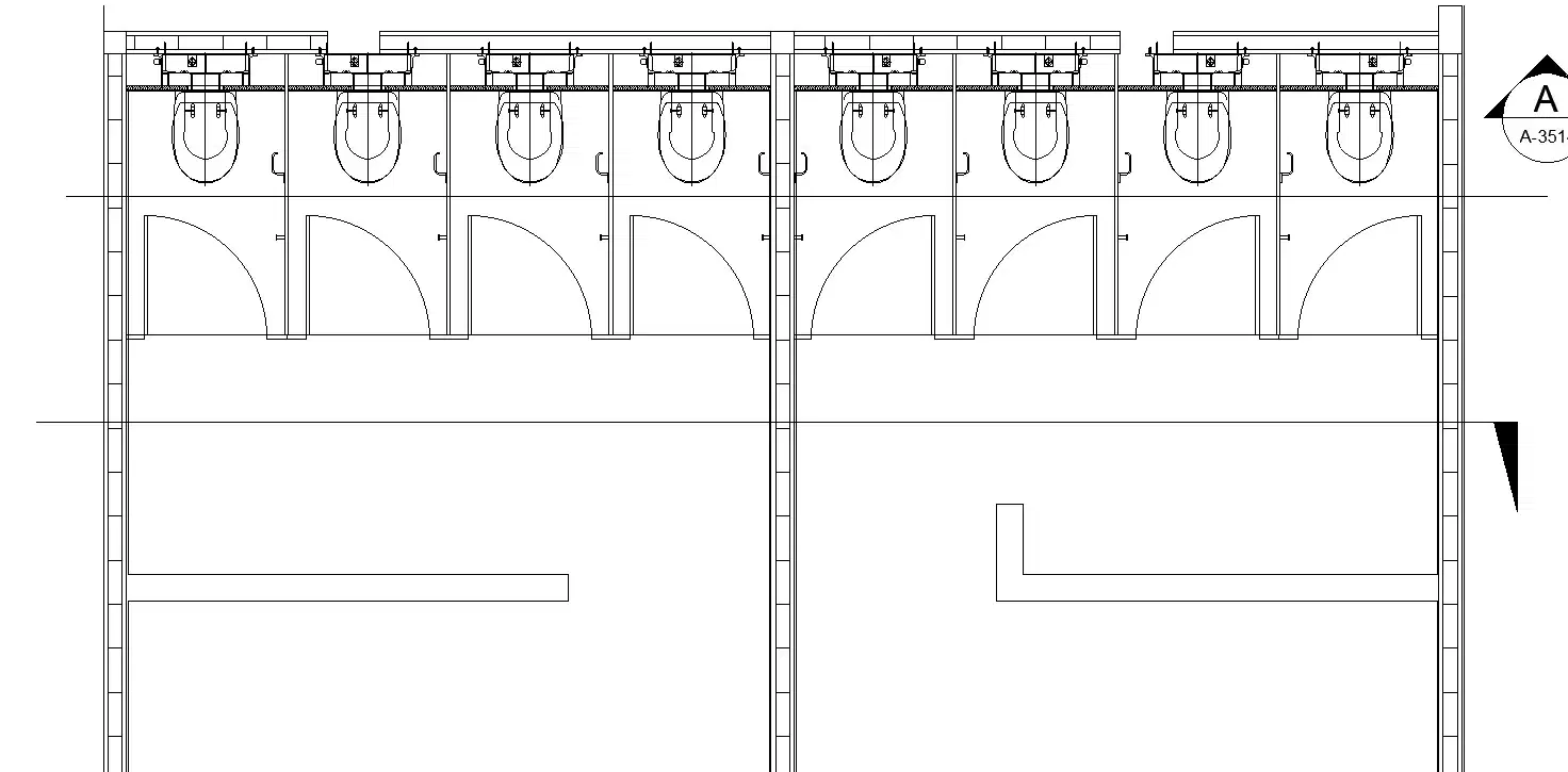 Detailed Design for Public Toilet CAD Drawing In AutoCAD DWG File - Cadbull