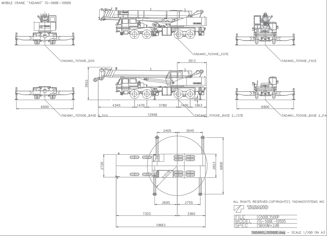 Detailed Design of a Mobile Crane In AutoCAD DWG File - Cadbull