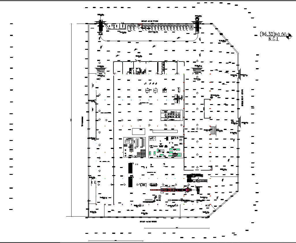 Detailed Site Grading Layout Plan Cad Drawing In Autocad Dwg File - Cadbull