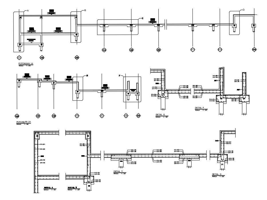 Detailed Cross Section Of The Swimming Pool Design Is Given In Autocad 