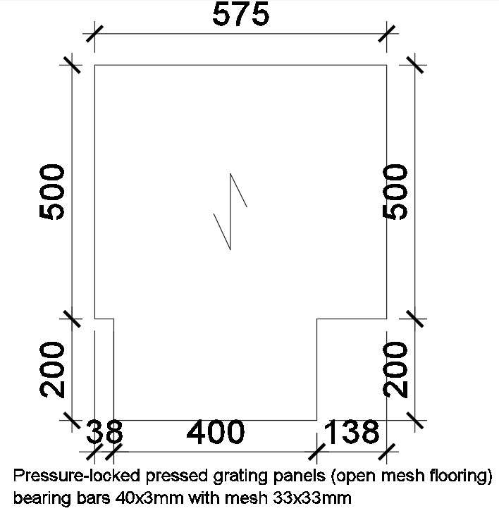 Detailed Design Of Grating Panel In Autocad 2d Drawing Cad File Dwg File Cadbull 