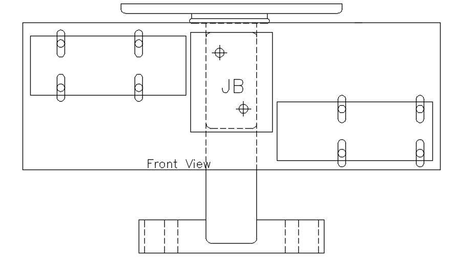 Detailed drawing of joinery object stated in this AutoCAD File