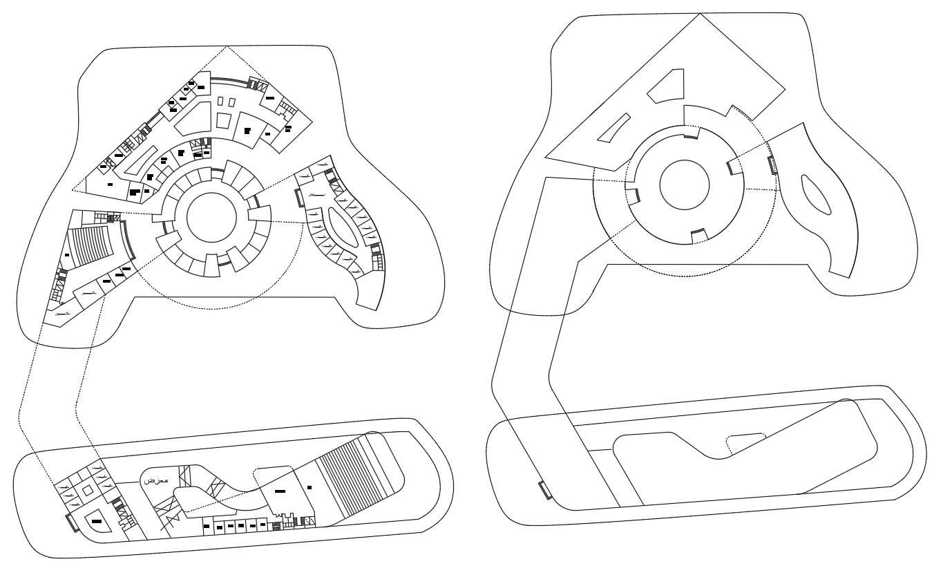 Detailed Floor Plan Of Commercial Building In Autocad 2d Drawing, Dwg 