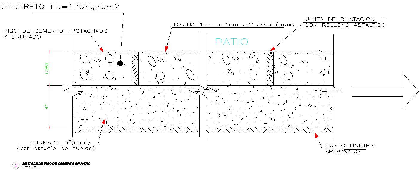 Detail Of Cement Floor In Patio Design In Detail Autocad Drawing Dwg File Cad File Cadbull