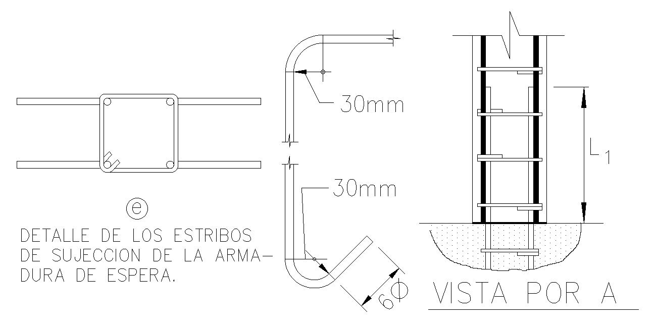 Detail of the holding armor support strips are given in this AutoCAD ...