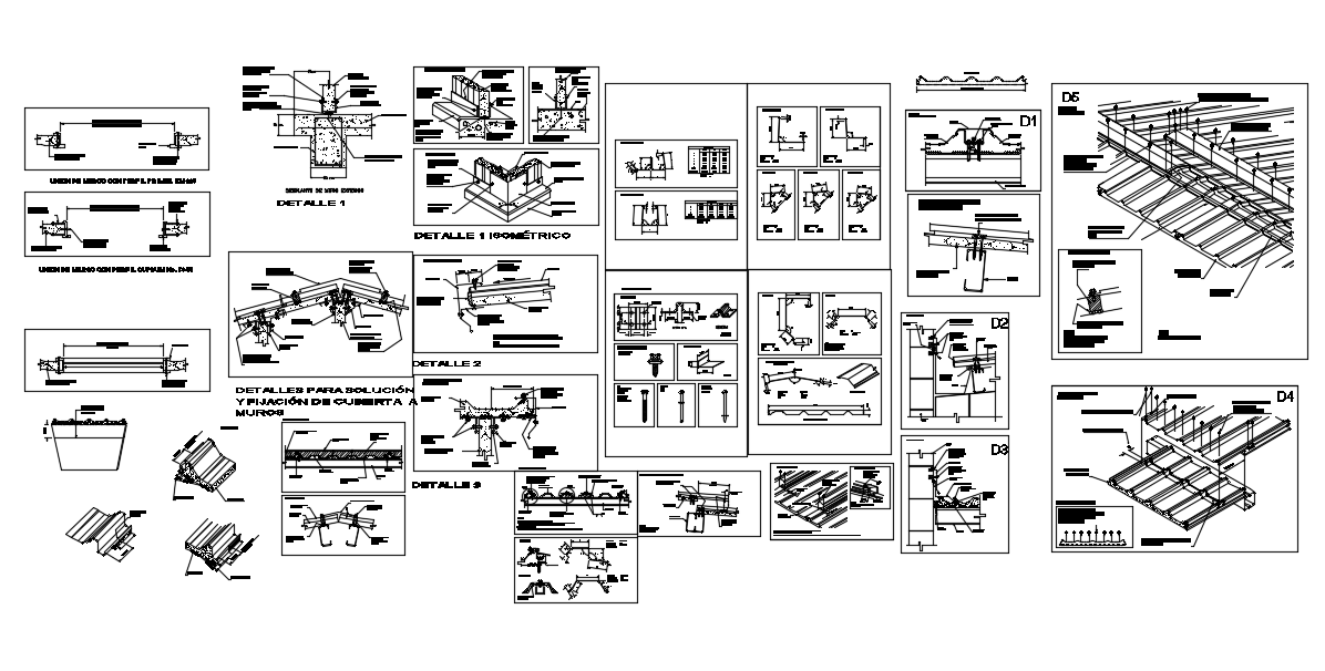 Various Rcc Structural Units Detail 2d Drawing In Autocad