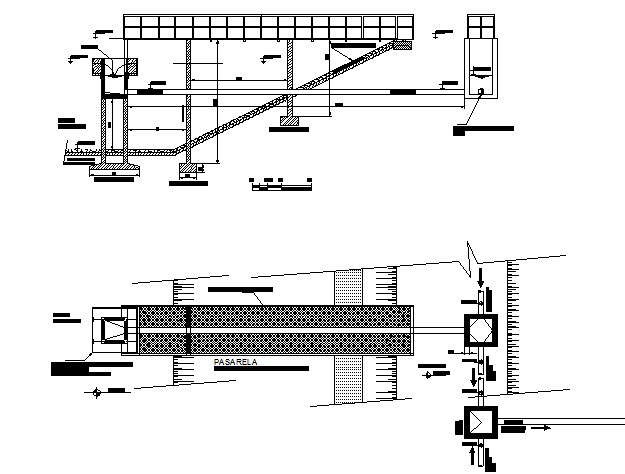 Details of Hydraulic profile and sewage lagoons dwg file - Cadbull