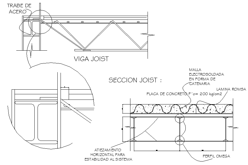 Details of a Joist Beam - Cadbull