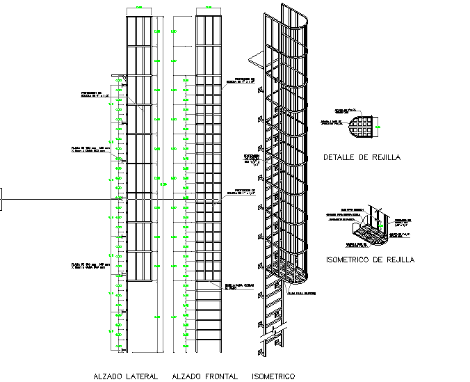 Details of gangway stairs - Cadbull