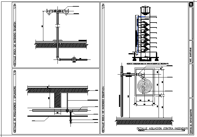 Details systems fire protection dwg file - Cadbull