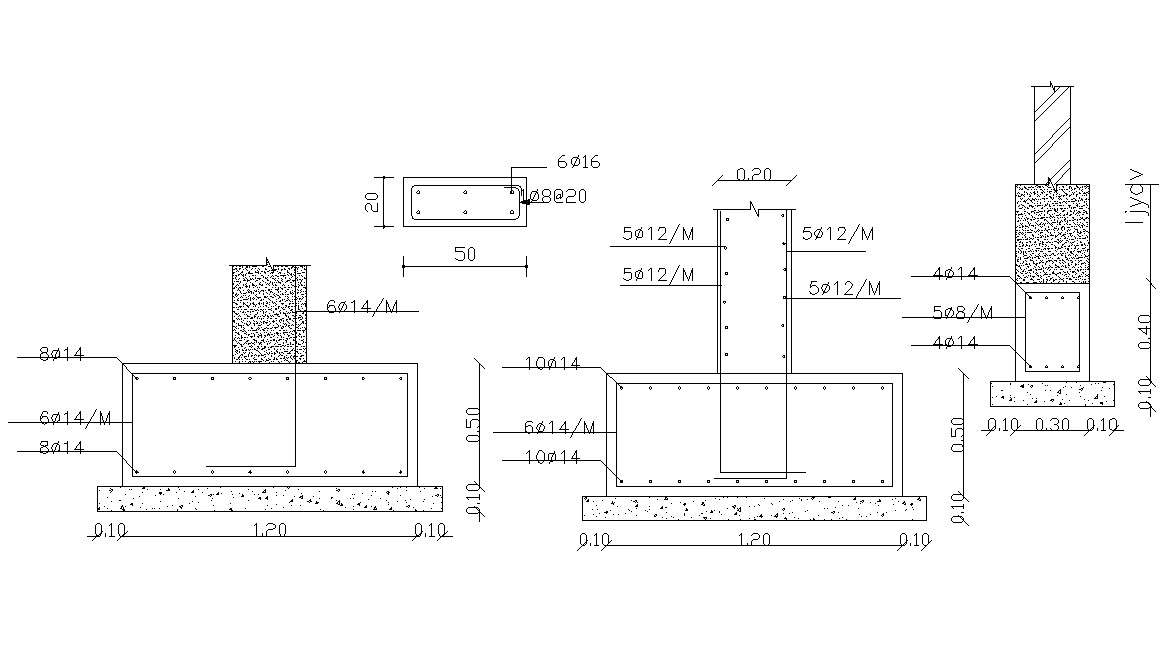 Different Types Of Column Design AutoCAD File Free Download - Cadbull