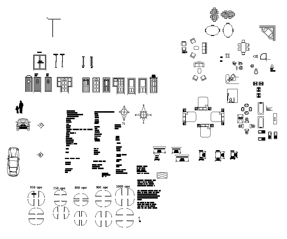 Different structure logo and symbol detail dwg file - Cadbull