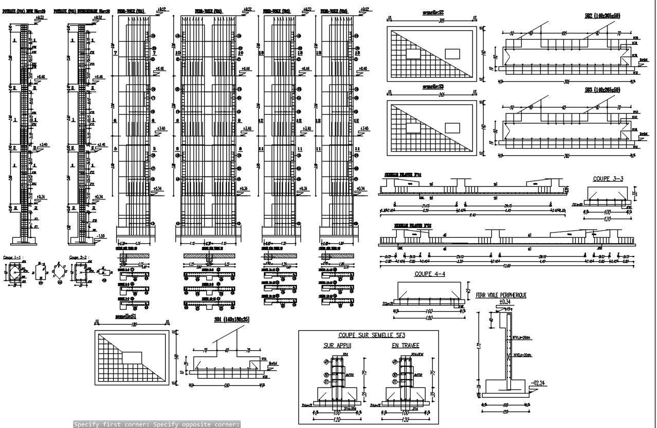 different-foundation-structures-wall-and-pillars-design-with