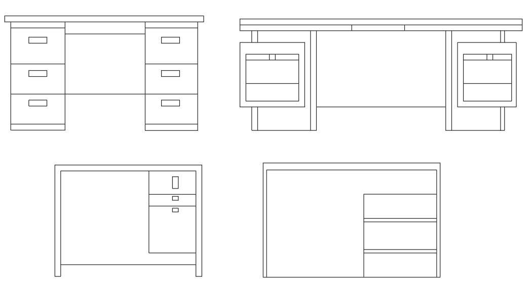 Different types of table design Autocad furniture drawing blocks ...