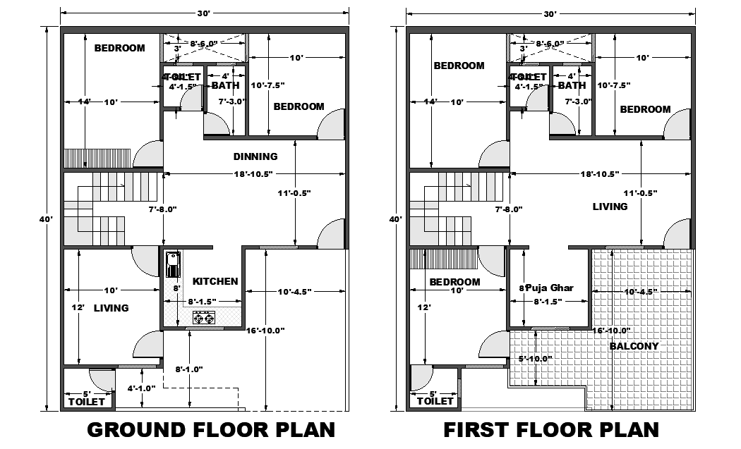 16 45 House Plan East Facing Clark Marshal