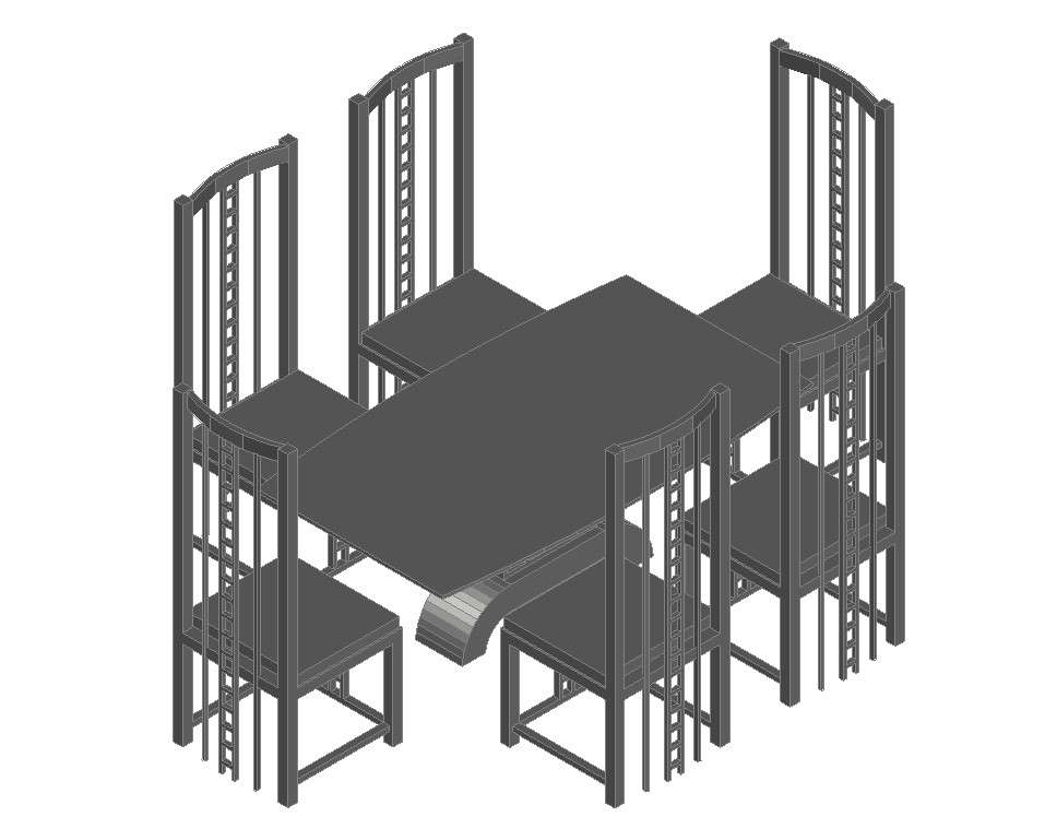 dining-table-design-cadbull