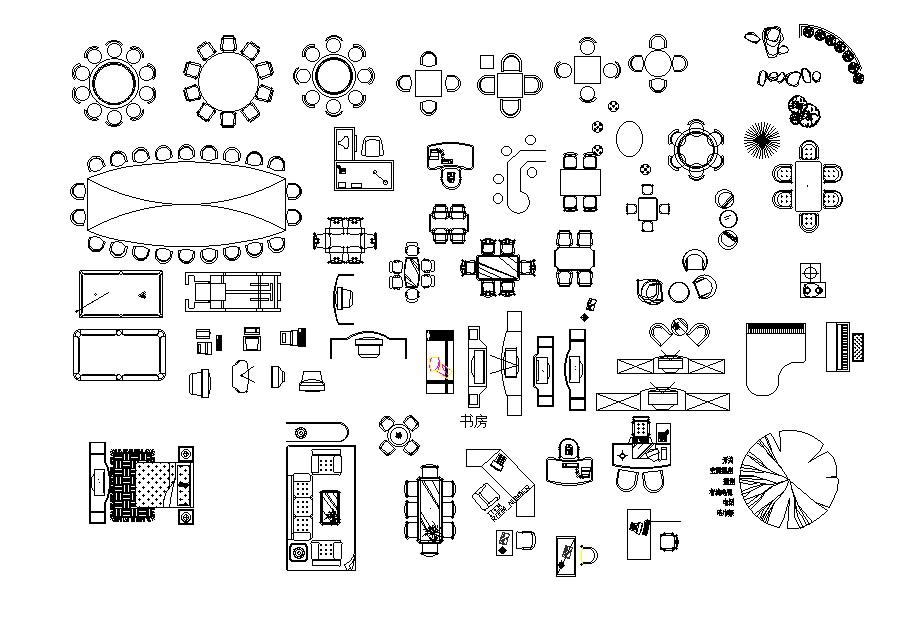 Dining table CAD block drawing specified in this AutoCAD file. Download ...