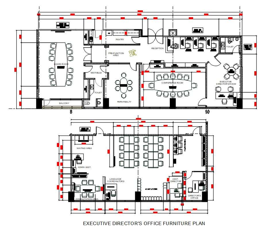 Director Office Furniture Layout Plan AutoCAD File - Cadbull