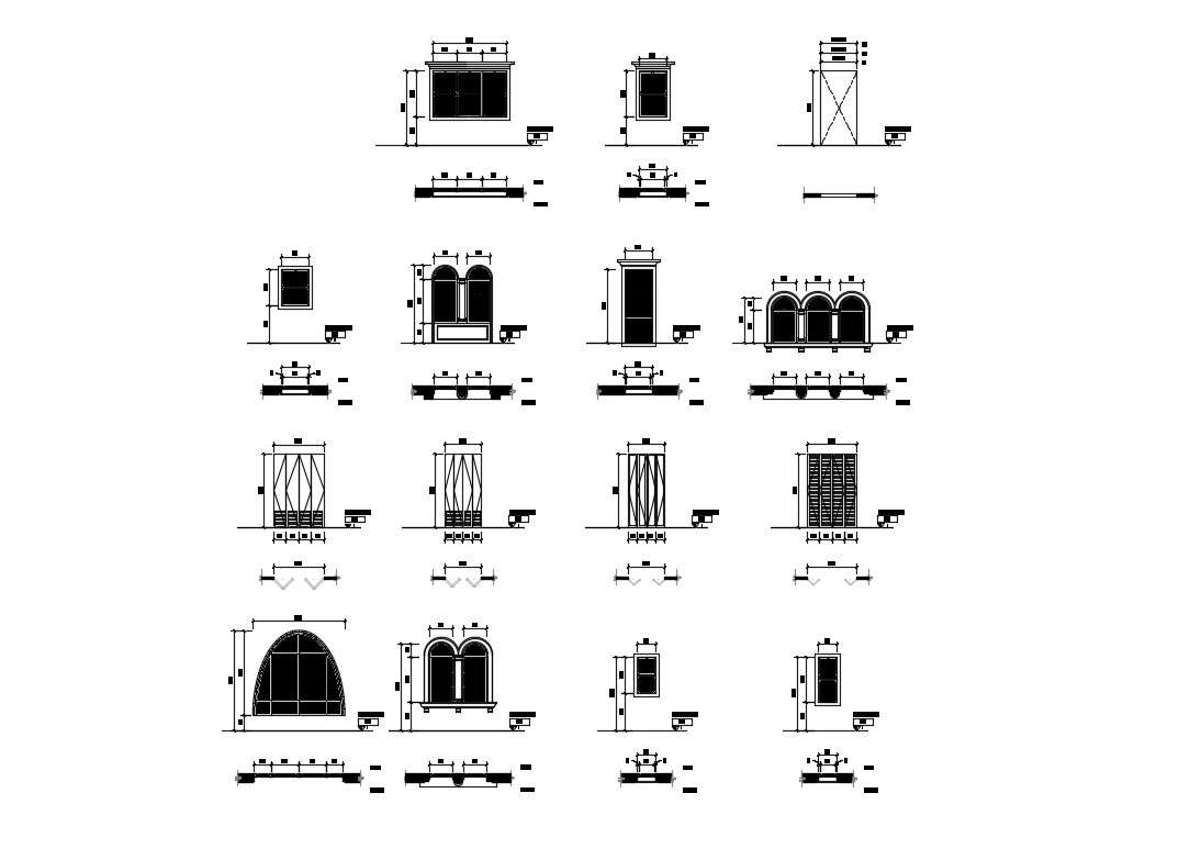 Door Frame Design CAD Block - Cadbull