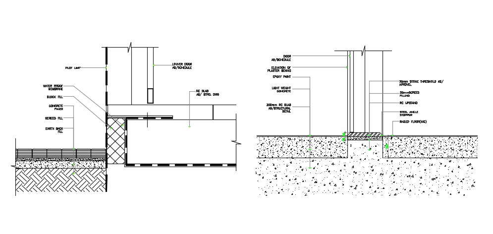 Door Installation Design AutoCAD File Free Download - Cadbull