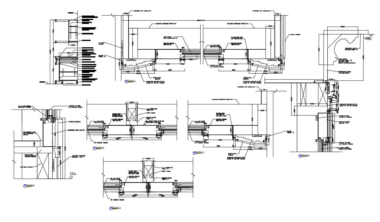 Door Lintel Section Plan CAD File - Cadbull