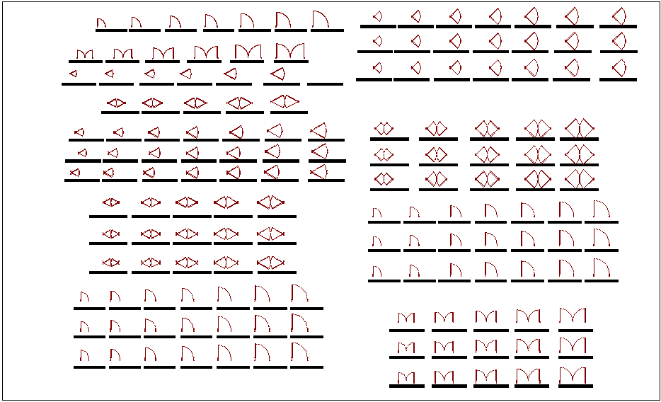 Door and window opening detail view dwg file - Cadbull