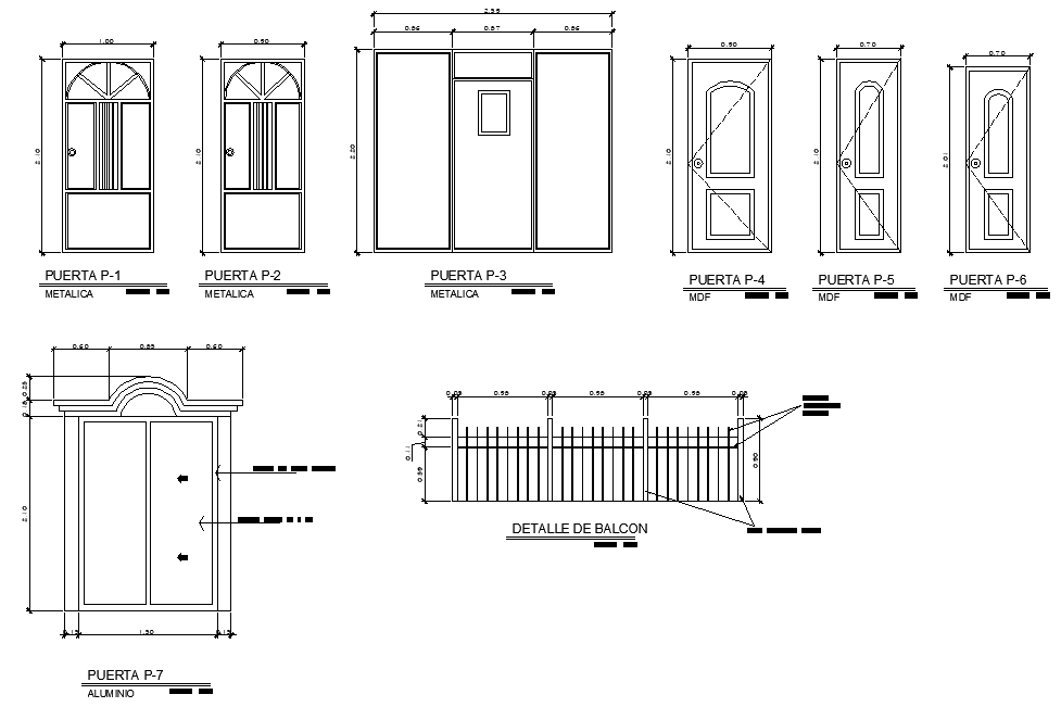  Door  elevation  plan  detail dwg  file Cadbull