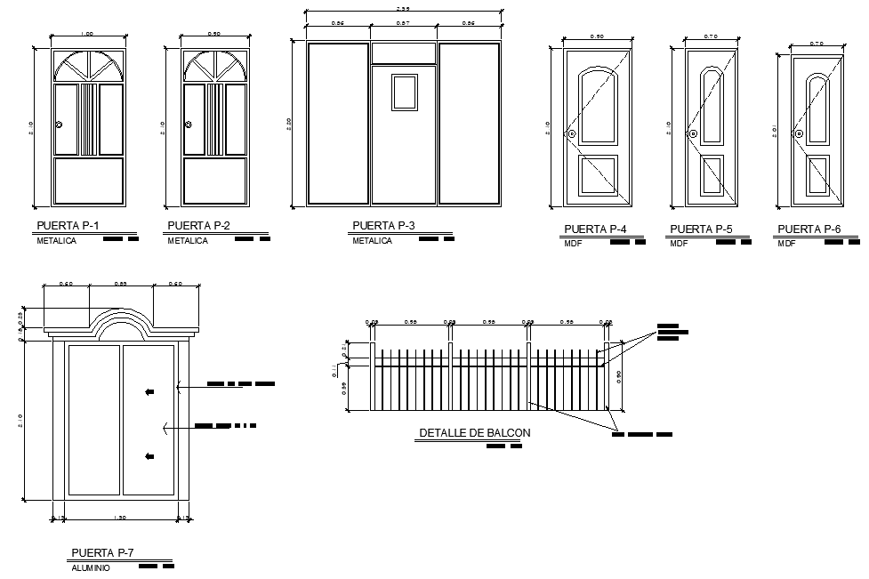 Many Doors Plans Elevations And Sections Cad Block Free Cadbull F