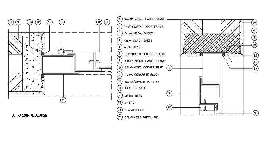 Door Frame AutoCAD File Download - Cadbull