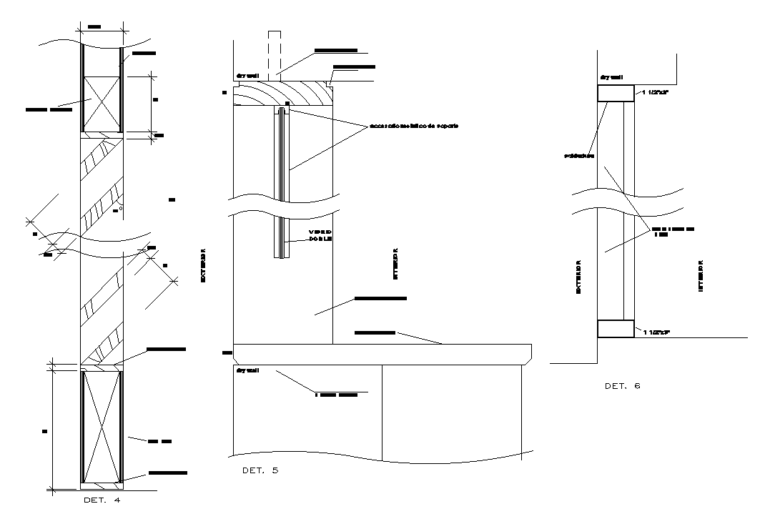 Door Frame Fixing In Wall CAD Drawing Download Free DWG File - Cadbull