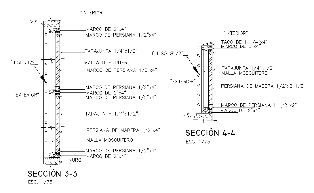 Door Frame Section Drawing Free Download DWG File - Cadbull