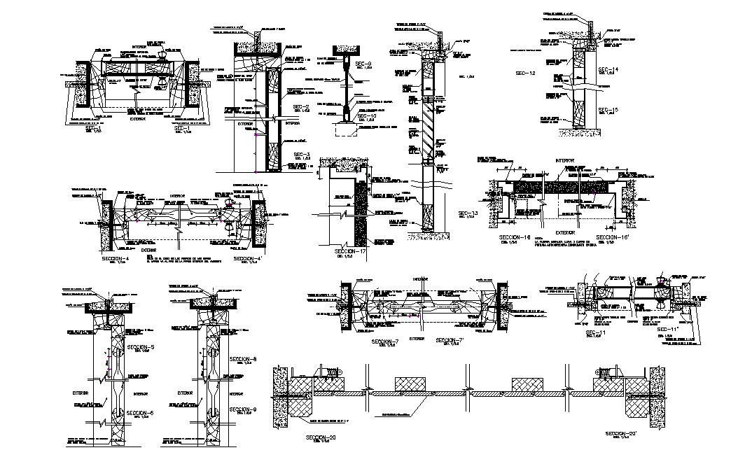 Door Window Installation CAD Drawing Download DWG File - Cadbull